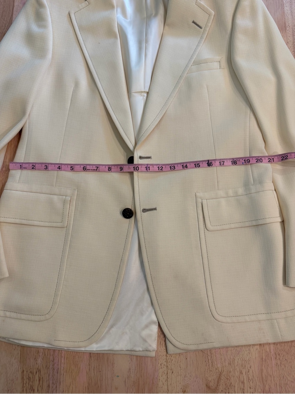 VTG hart and Schafer sports coat Cream Single-Breasted Men's Blazer